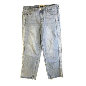 Liverpool Straight Leg Embroidered Jeans